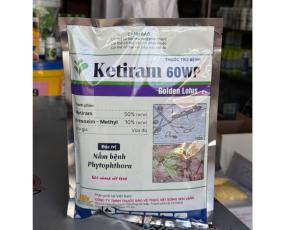 KETIRAM 60WP ĐẶC TRỊ NẤM BỆNH BÔNG SEN VÀNG