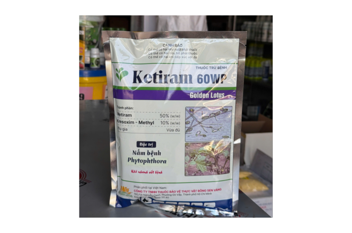KETIRAM 60WP ĐẶC TRỊ NẤM BỆNH BÔNG SEN VÀNG
