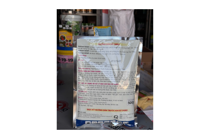 KETIRAM 60WP ĐẶC TRỊ NẤM BỆNH BÔNG SEN VÀNG