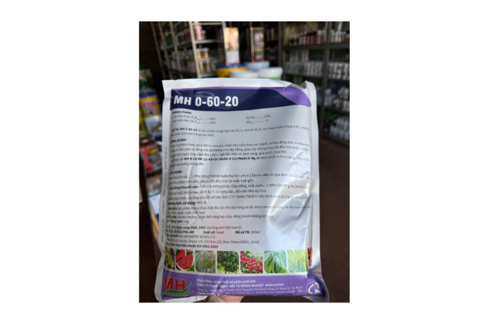 NPK 0-60-20 ICL ISRAEL TẠO MẦM HOA MH