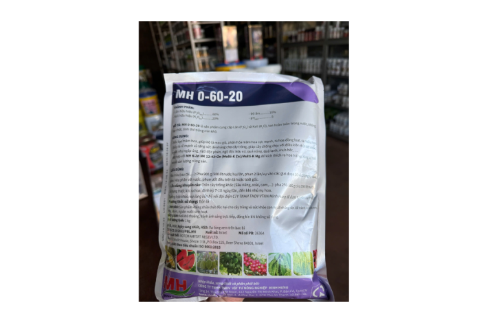 NPK 0-60-20 ICL ISRAEL TẠO MẦM HOA MH