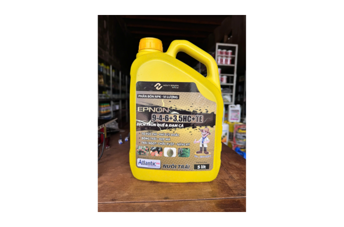 ĐẠM CÁ NUÔI TRÁI EPNON 9-4-6+3.5HC+TE (5 lít)
