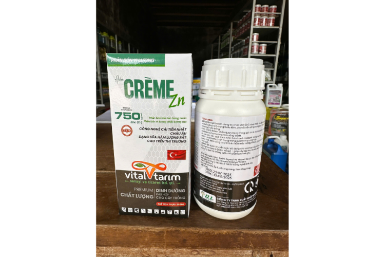 PHÂN BÓN VI LƯỢNG CRÈME Zn 750.