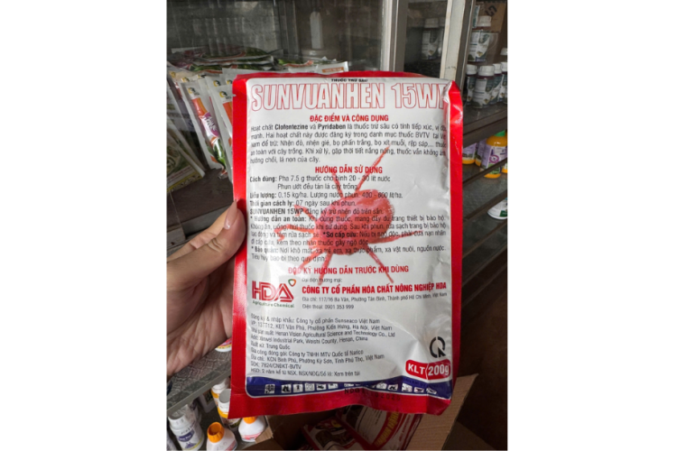 SUNVUANHEN 15WP ĐẶC TRỊ NHỆN